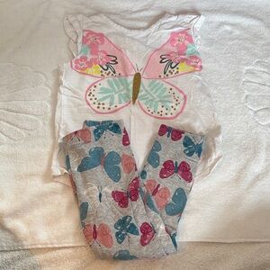 Jumping Beans Colorful Butterfly Top, Carters Butterfly Bottoms